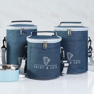 Cylindrical Insulated Lunch Bag