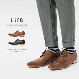 Life 8 Genuine Leather Wing Tip Oxfords