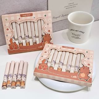 Gege Bear - BUY 3 GET 40% OFF - Happy Party Light Mist Lip Mud Box Set 2g x 6pcs