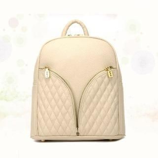BeiBaoBao Faux-Leather Quilted Backpack