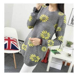 Kirito Flower Print Sweater