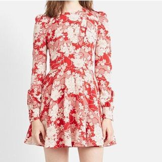 Sienne Long-Sleeve Floral Dress