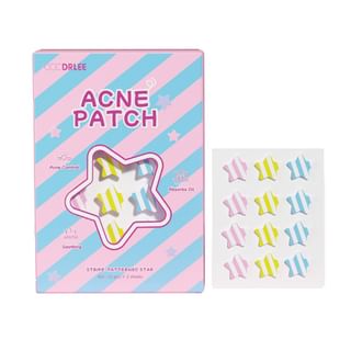 Cccdrlee - Stripe-Patterned Star Acne Patch #Stripe-Patterned Star - 12Pcs* 2