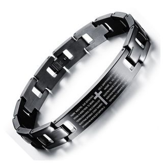 Tenri Cross Titanium Steel Bracelet