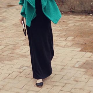 Wool Blend Knit Skirt