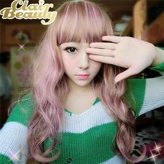 Clair Beauty Long Full Wig - Wavy Pink Mix - One Size