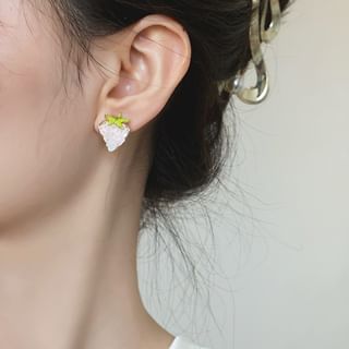 Strawberry Stud Earring / Clip-On Earring