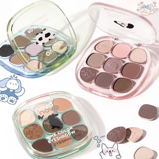 Novo - Drunken Eyes 9 Color Eyeshadow Palette - 3 Types 02# Sweet Rabbit - 9G