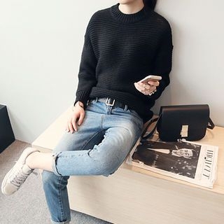 NANING9 Crew-Neck Knit Sweater