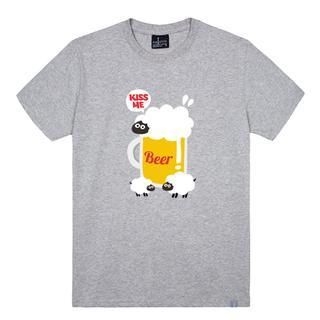 the shirts Sheep & Beer Print T-Shirt