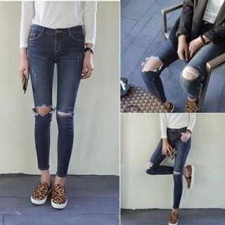 Sienne Distressed Skinny Jeans