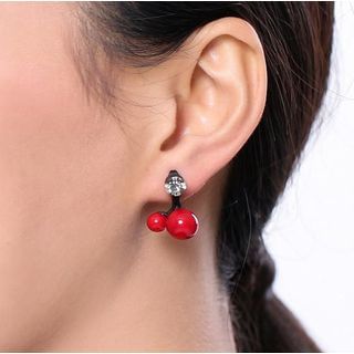 Niceter Cherry Rhinestone Earrings