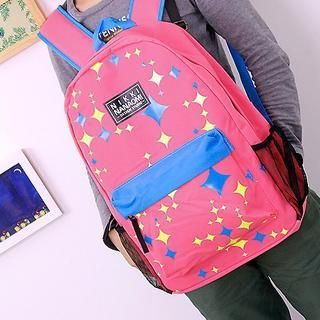 Bag Hub Diamond Print Backpack