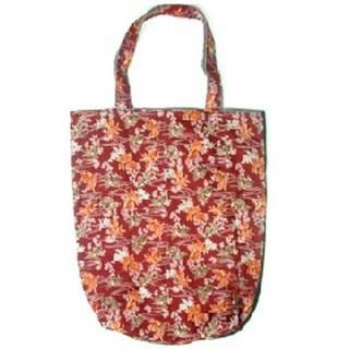 Japanese Pattern Tote Bag Red-One Size