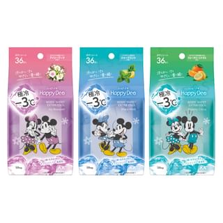 Mandom - Happy Deo Body Sheet Extra Cold Watery Citrus - 36 pcs