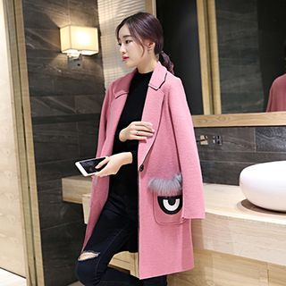 Romantica Paneled Single-Button Coat