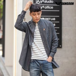 DANGOON Mandarin-Collar Long Shirt
