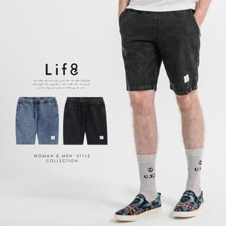 Life 8 Waist-Band Denim Shorts