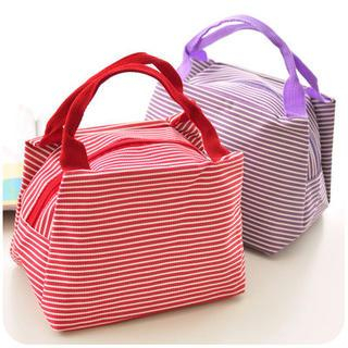 Momoi Striped Lunch Bag