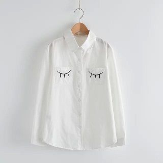 TOJI Long-Sleeve Embroidered Shirt