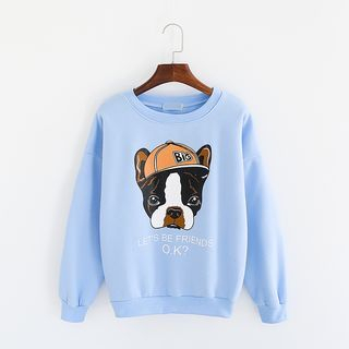 Sunny Day Dog Print Pullover