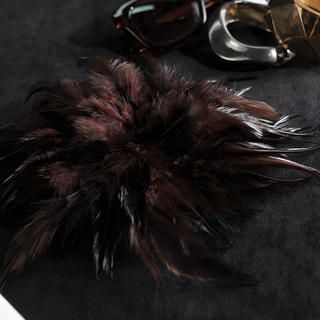 BLISS Fashion Feather Hair Clip Brown - One Size