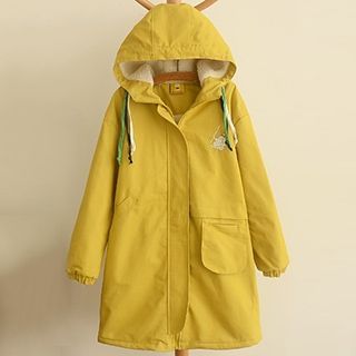 Miss Honey Embroidered Hooded Parka