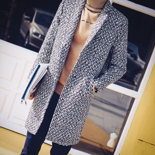 Bay Go Mall M lange Single-Breasted Coat