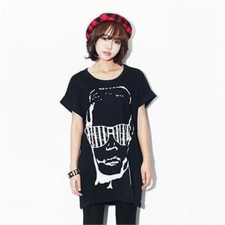 Beccgirl Scoopneck Printed T-Shirt