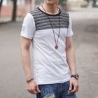 Short-Sleeve Color Block T-Shirt от YesStyle.com INT Short-Sleeve Color Block T-Shirt от YesStyle.com INT