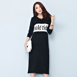 Hazie Lettering Knit Dress