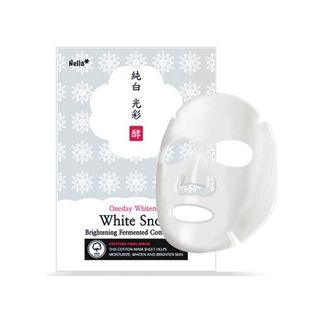 Nella - Oneday Whitener White Snow Brightening Fermented Cotton Mask 1 pc