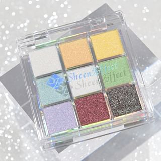 SheenEffect - 9-Color Glittery Chameleon Eyeshadow Palette - Encounter #8g