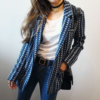 NANING9 Wool Blend Knit Jacket
