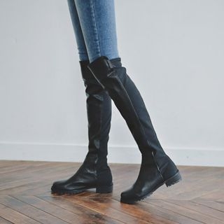 JUSTONE Paneled Over-the-Knee Boots