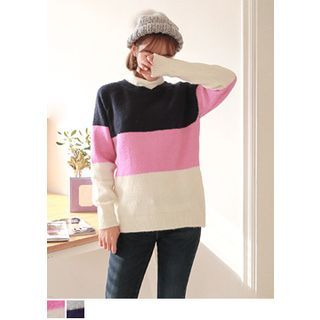 J-ANN Color-Block Sweater