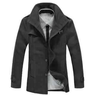 Free Shop Belted Collar Button-Front Jacket