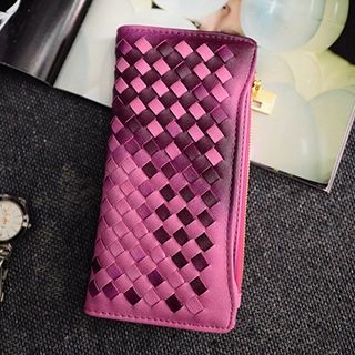 Pennyshine Faux-Leather Woven Wallet
