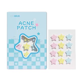 Cccdrlee - Checkered Star Acne Patch #Checkered Star - 12Pcs* 2
