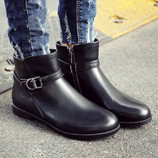 Gizmal Boots Genuine Leather Ankle Boots