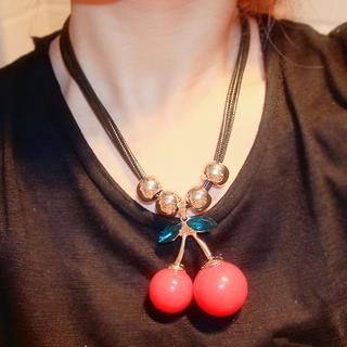 Ticoo Giant Cherry Necklace