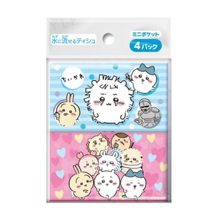 DAIREI - Chiikawa Mini Pocket Tissue 4 pcs