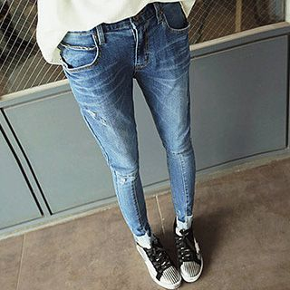 Fashion Street Washed Skinny Jeans
