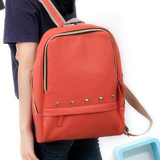 Bag Hub Studded Faux Leather Backpack