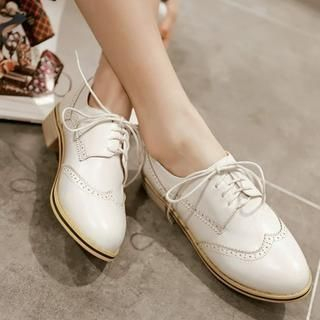 Colorful Shoes Lace-Up Oxford Flats