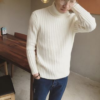 Soulcity Turtleneck Plain Sweater