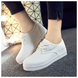 EUNICE Platform Lace-Up Sneakers