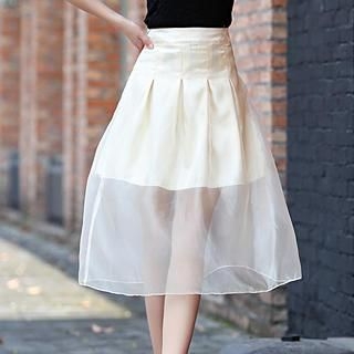 Romantica Pleated Organza Skirt