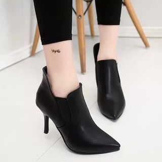 Yoflap Pointy Stiletto Ankle Boots