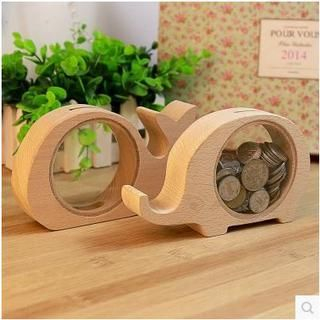 MissYou Animal Wooden Coin Bank